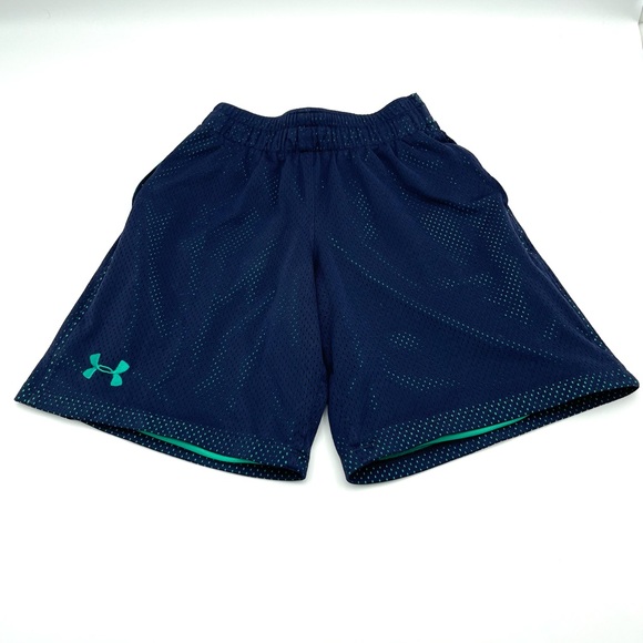 Under Armour Other - Under Armour Boys Teal and Navy Performance Shorts Small